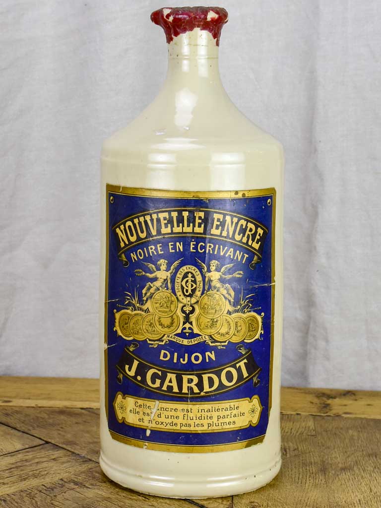 Large antique French ink bottle from Dijon 16½"