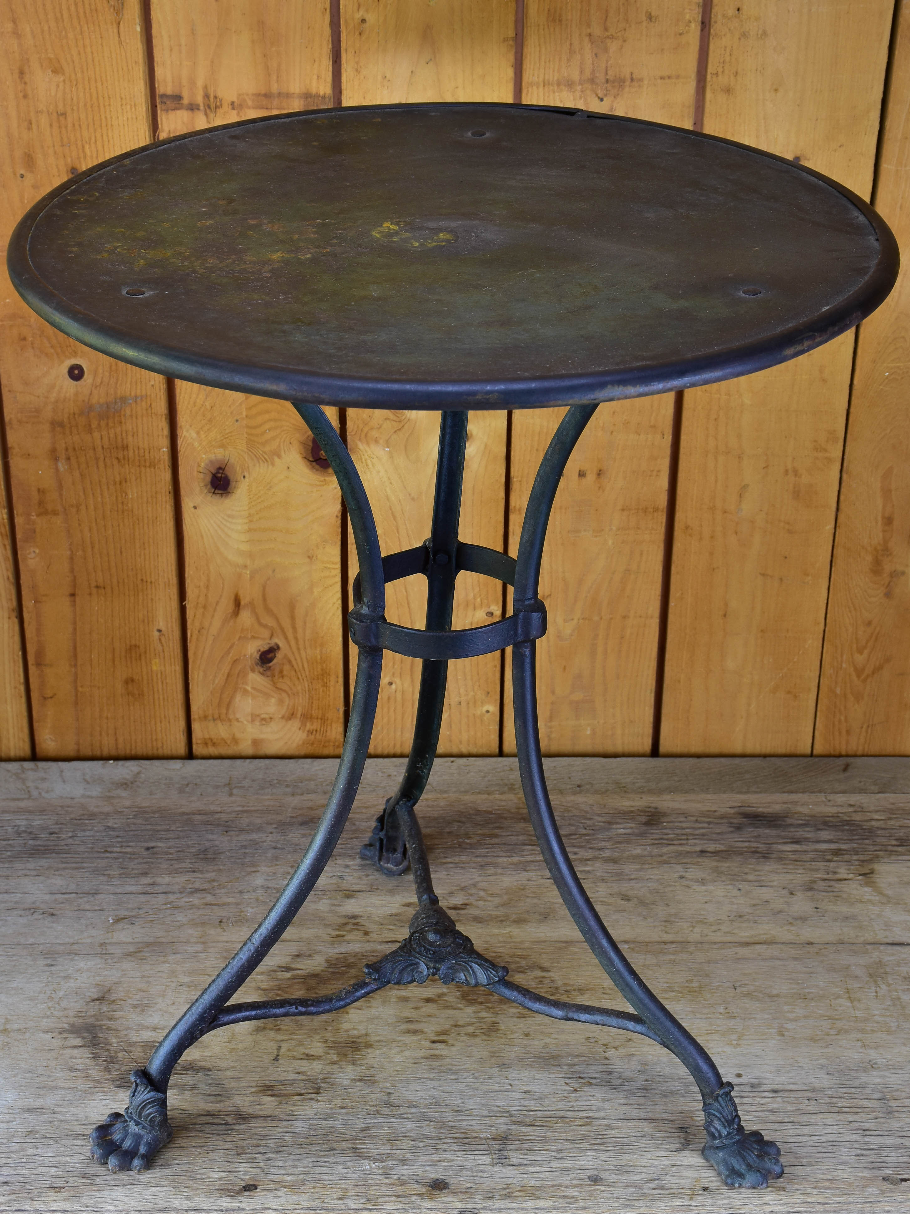 Antique French Arras garden table - black