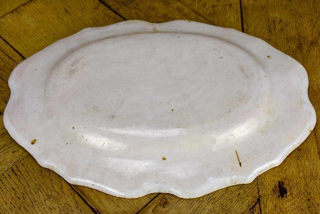 Large ironstone oval platter - late 19th Century 17" x 12¼"