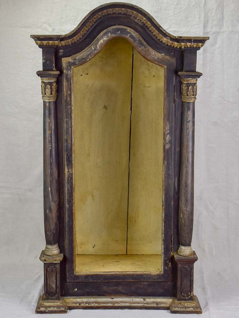 19th Century French display vitrine from a chapel 39½"