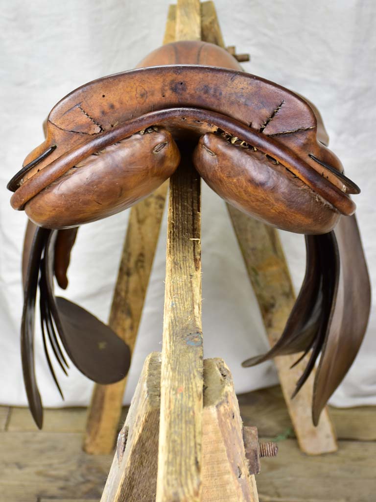 Rare antique French Hermes saddle from the military