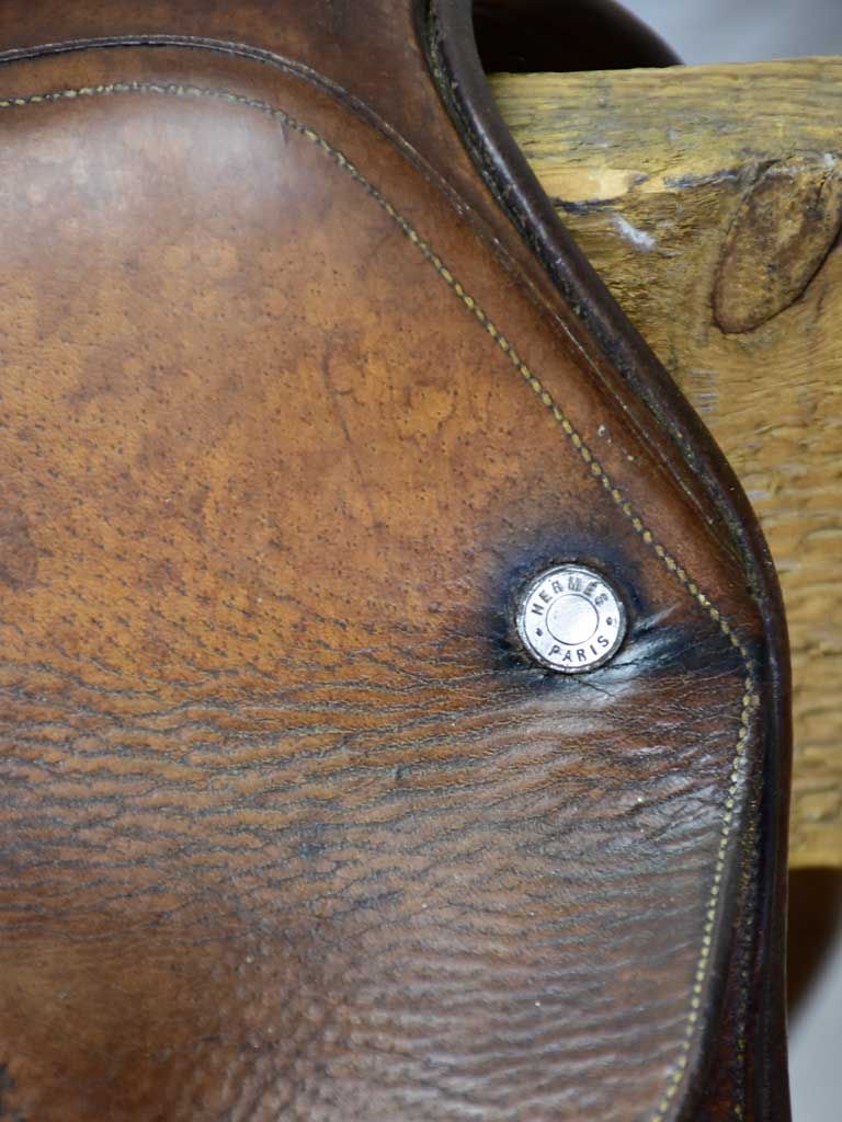 Rare antique French Hermes saddle from the military