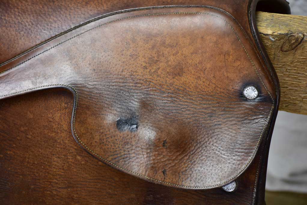 Rare antique French Hermes saddle from the military