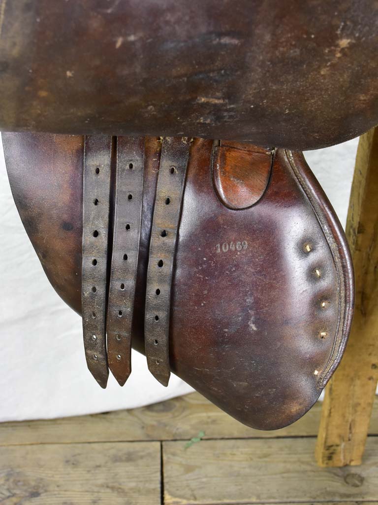 Rare antique French Hermes saddle from the military