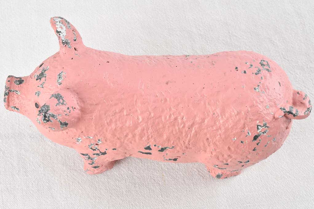 Vintage French pig display from a butcher