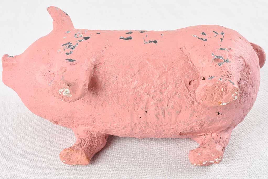 Vintage French pig display from a butcher