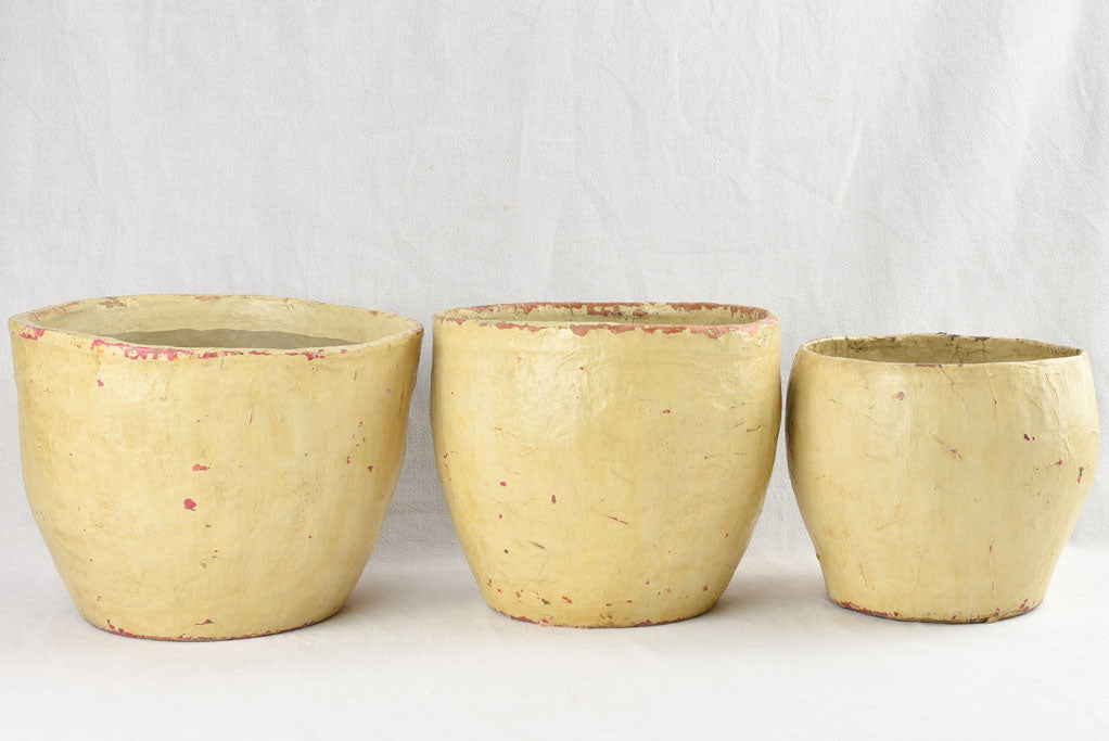 Venerable Italian Paper Mâché Pots Set