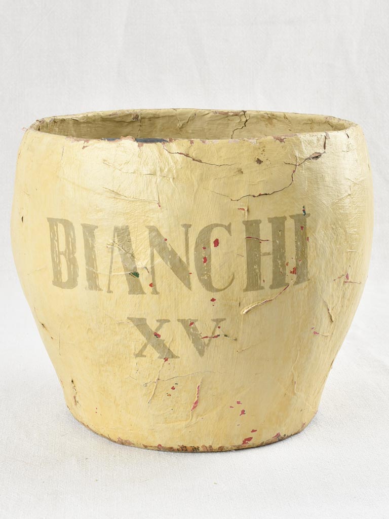 Italian Printed Text on Vintage Pots