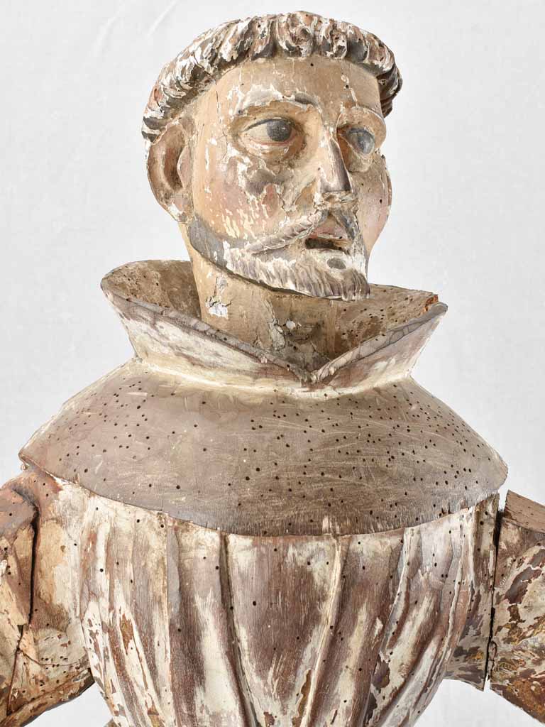 17th century statue of Saint Francis Assisi 32¼"