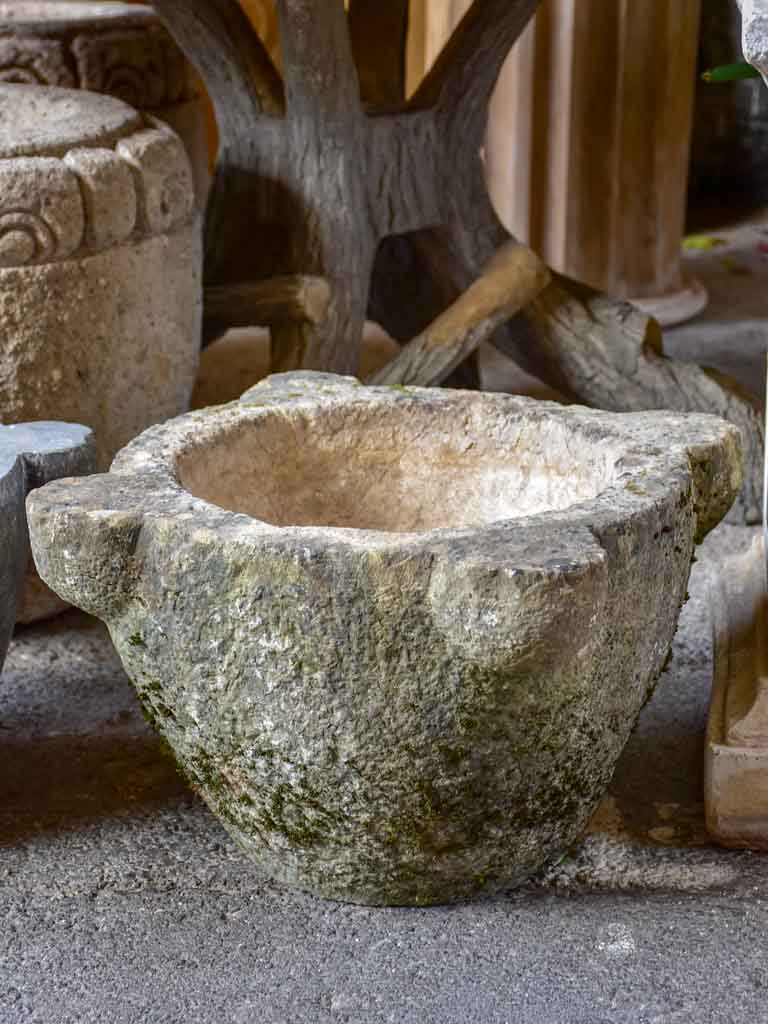 Very large granite pharmacy mortar from Saint-Remy-de-Provence