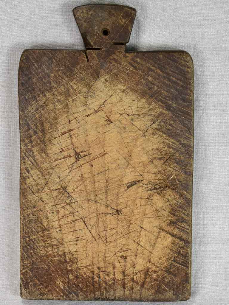 Antique French cutting board - dark timber 9½" x 16¼"