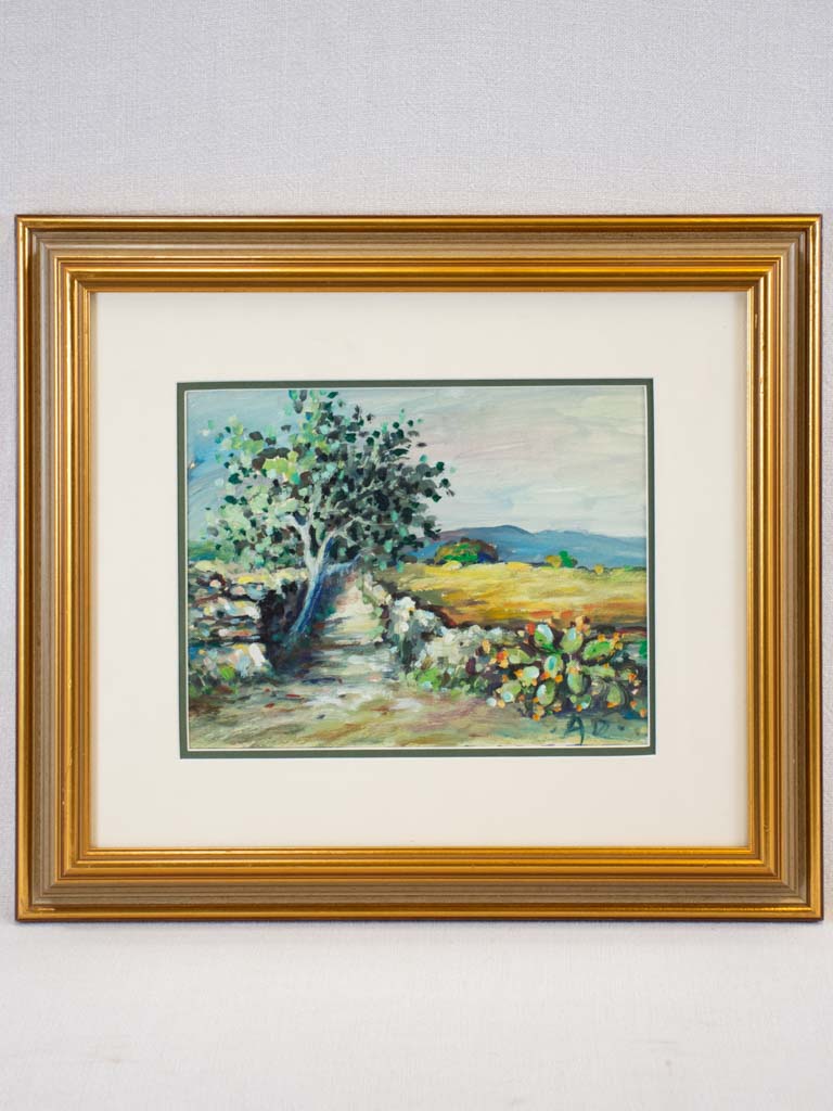 Charming twentieth century oil on board 