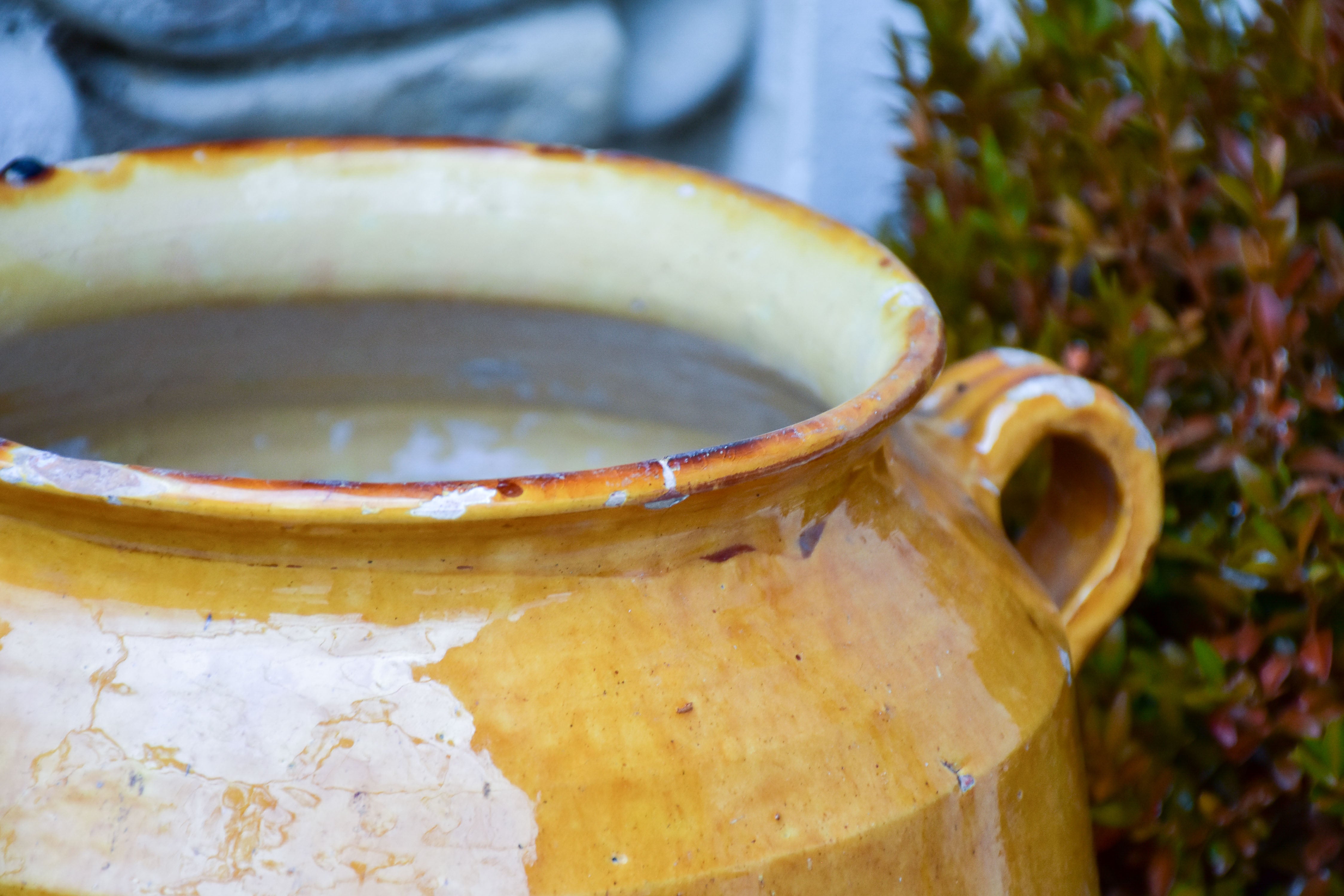 Very large 19th century French confit pot 14¼"