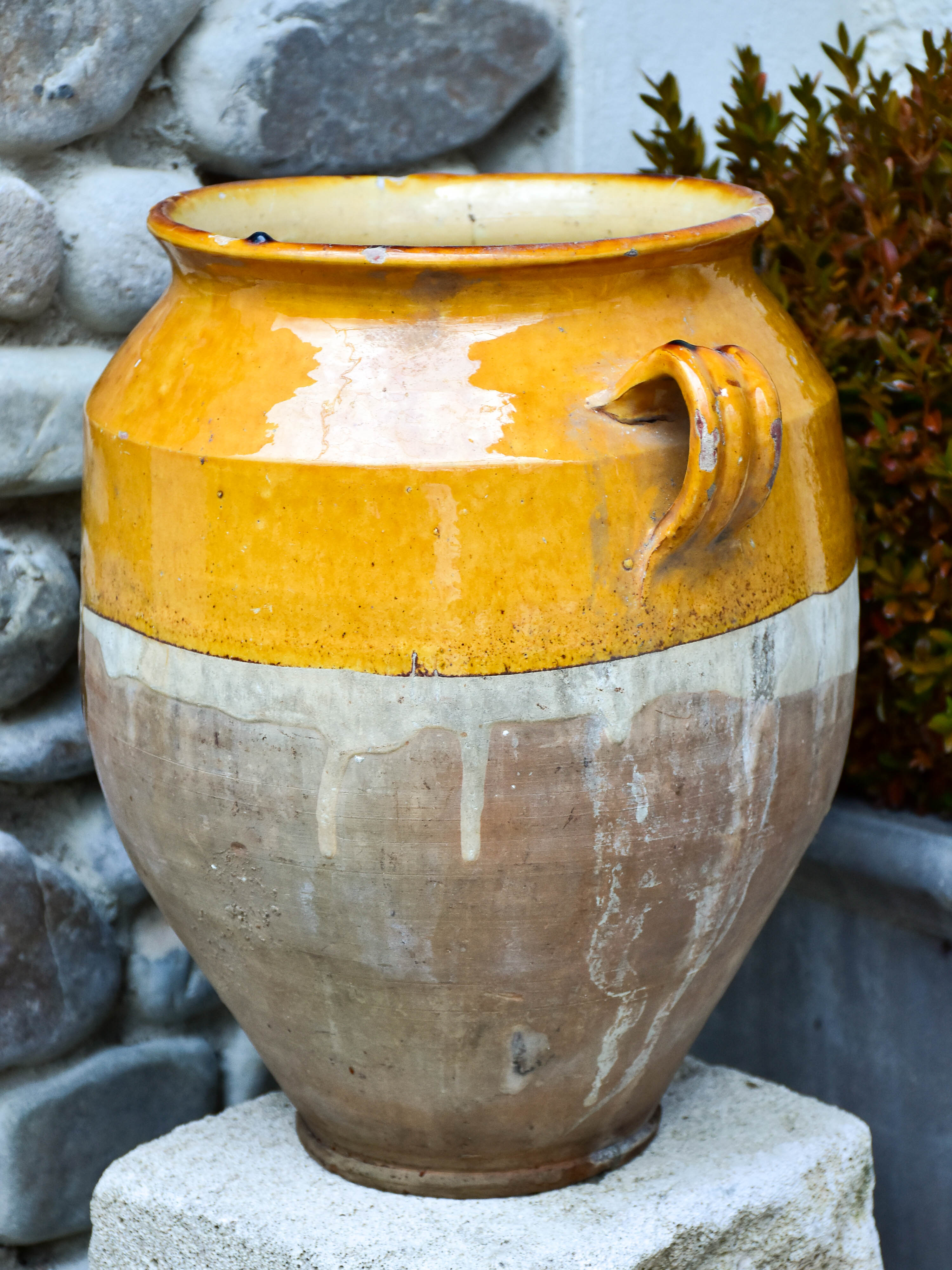 Very large 19th century French confit pot 14¼"