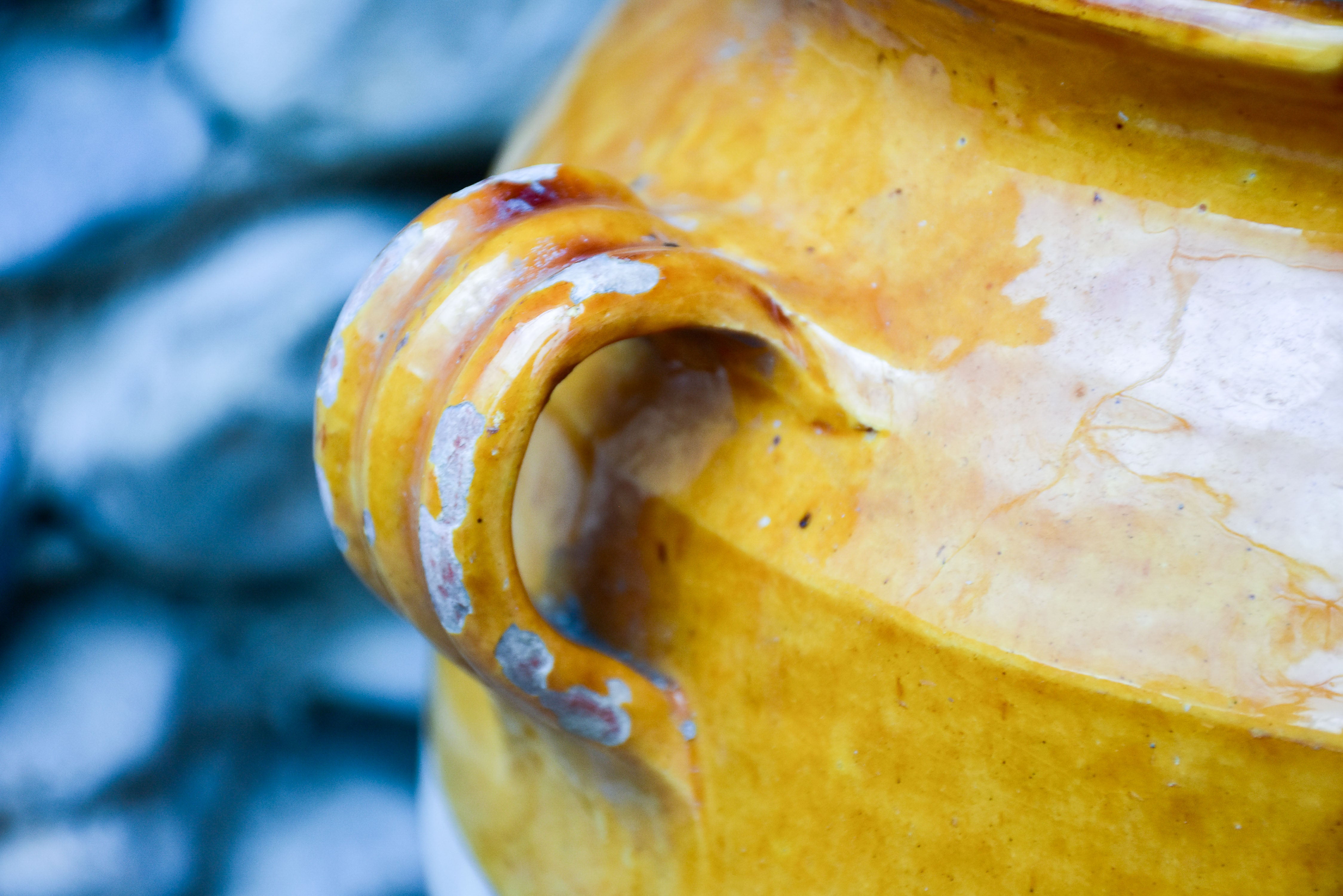 Very large 19th century French confit pot 14¼"