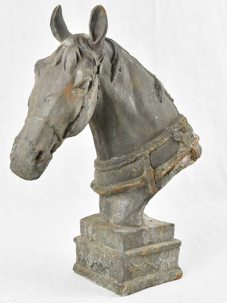 French cast iron horse head