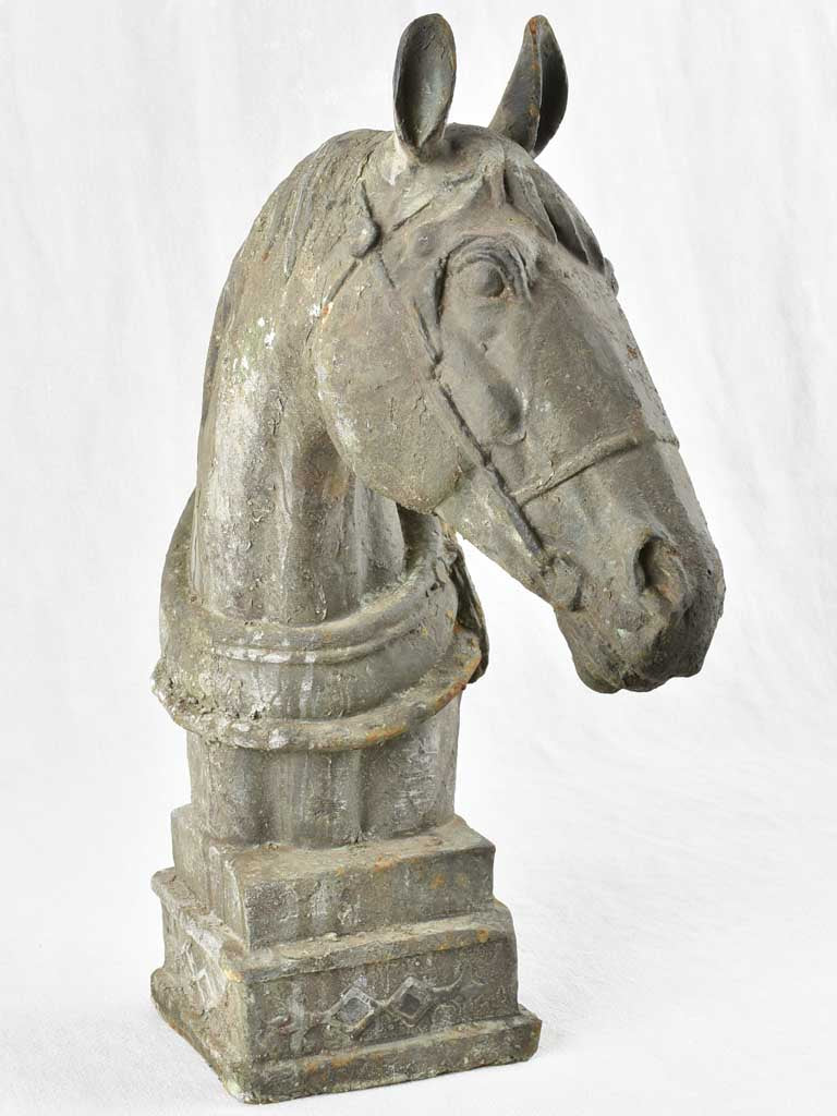 French cast iron horse head