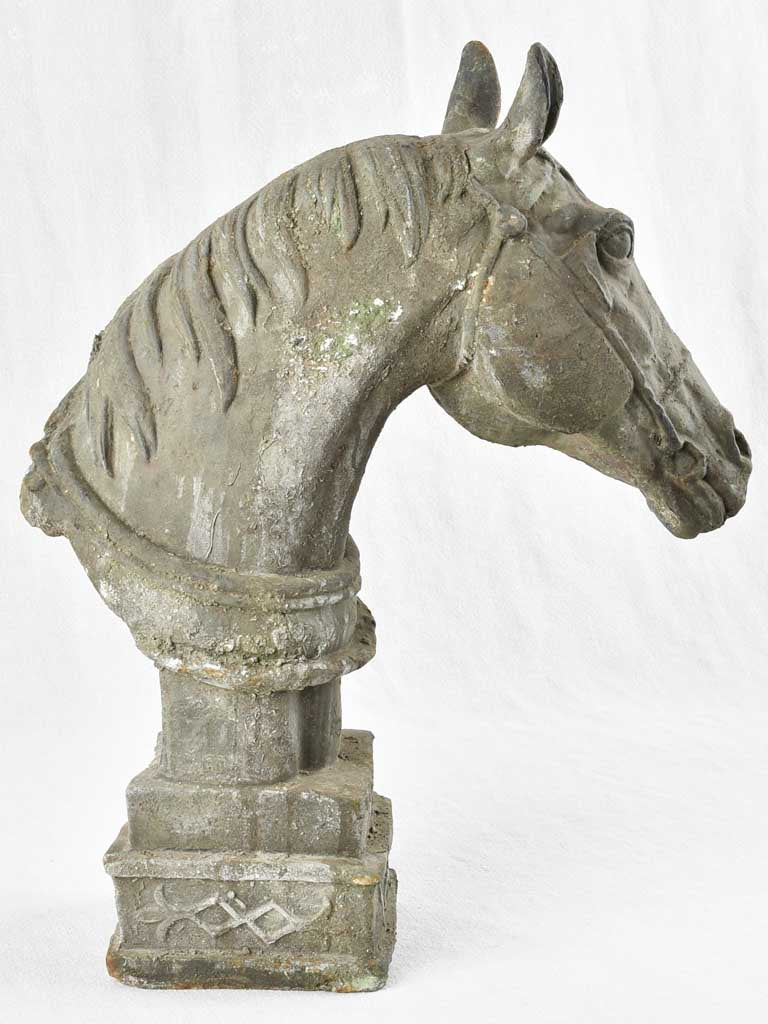 French cast iron horse head