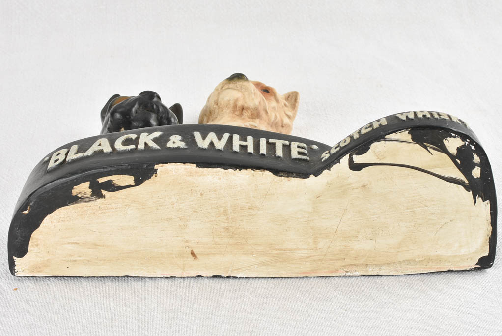 Black and White Whisky advertising display 13"