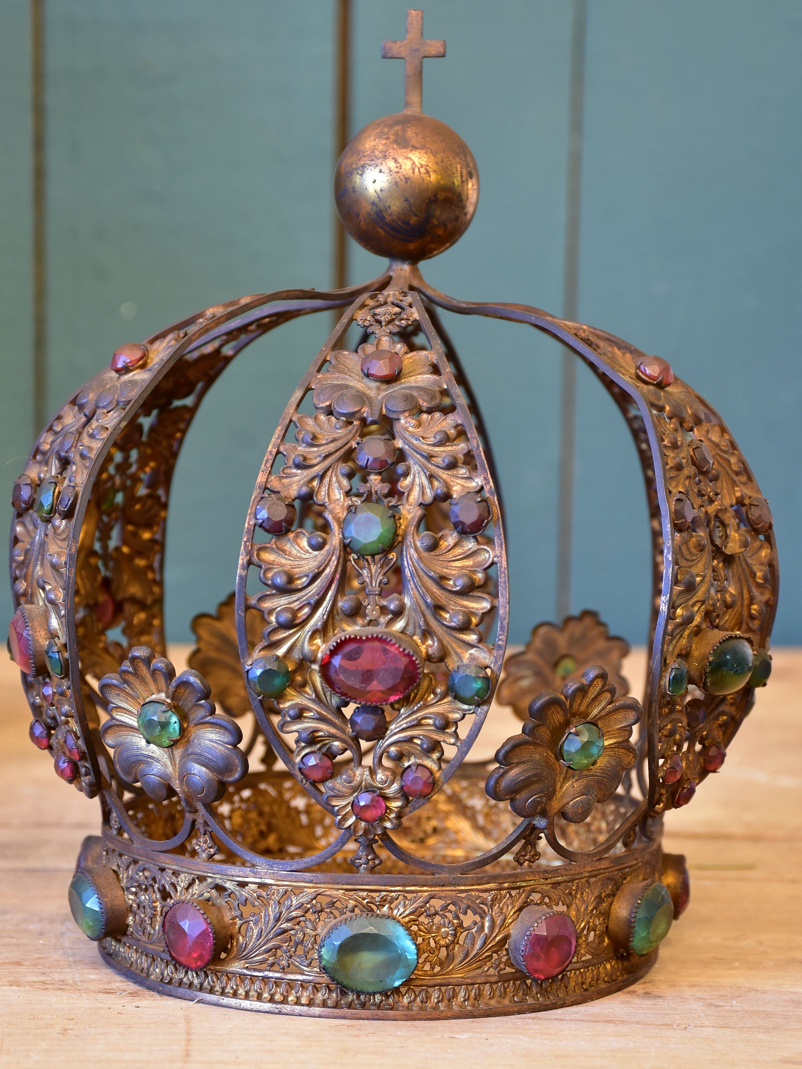 Two antique French Saint's crowns