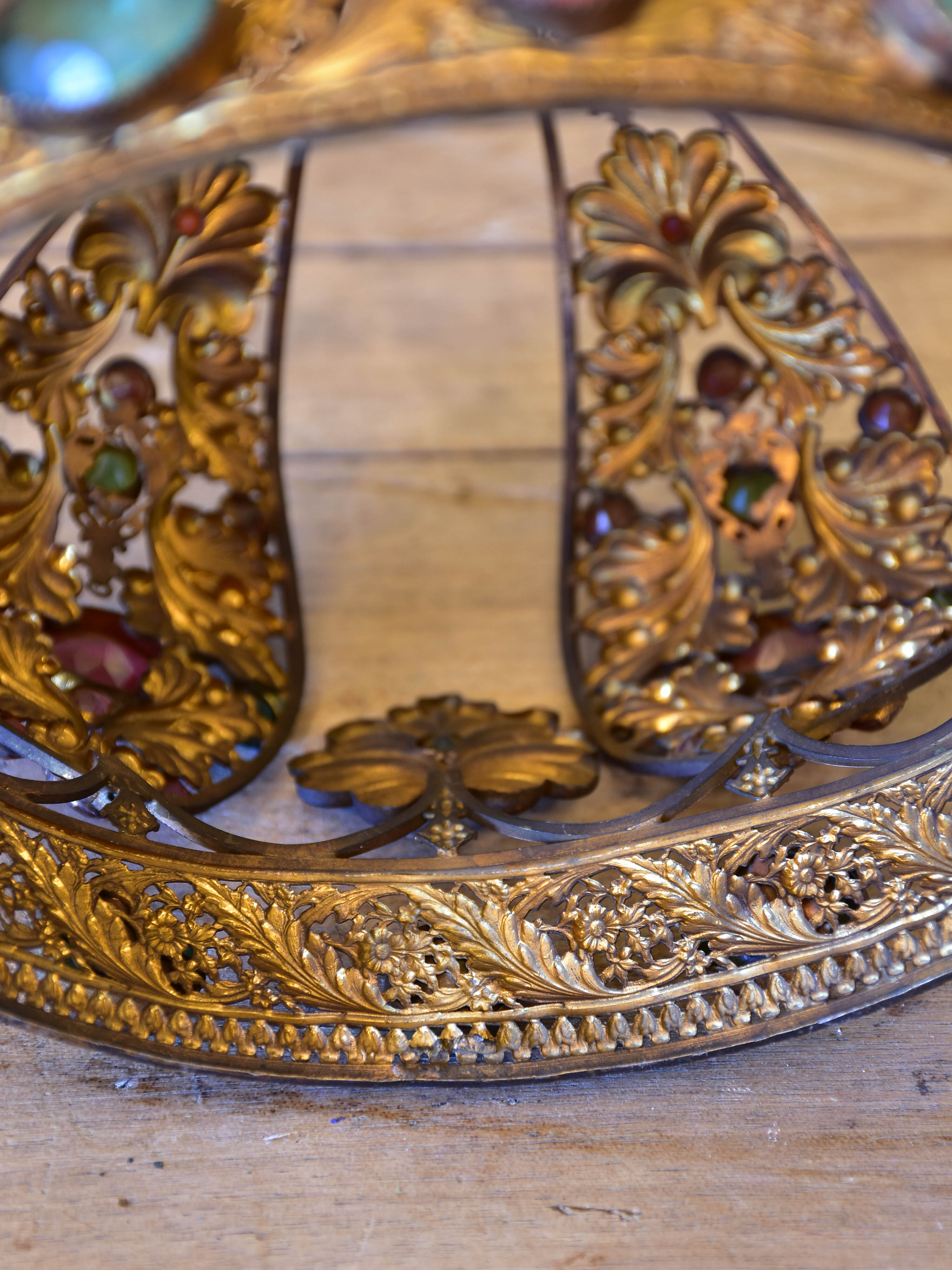 Two antique French Saint's crowns