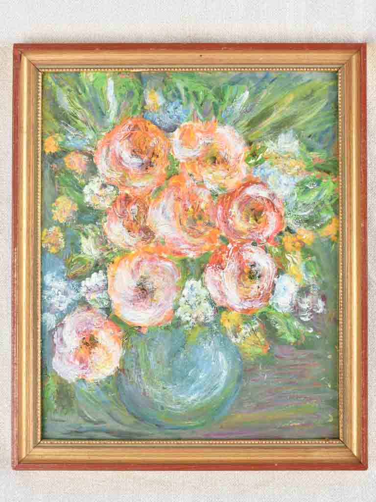 Vintage floral still life 11¾" x 9¾"