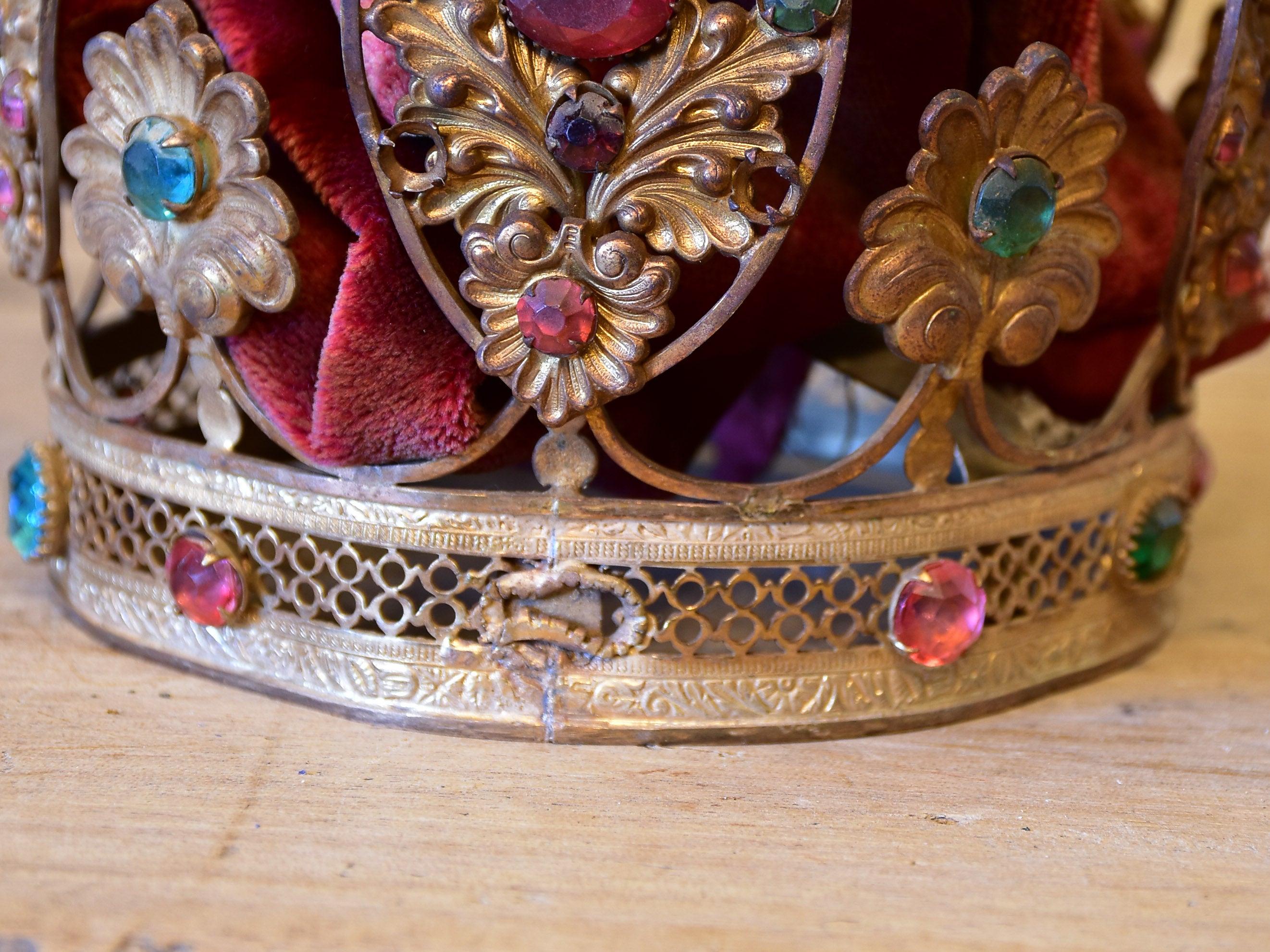 Two antique French Saint's crowns