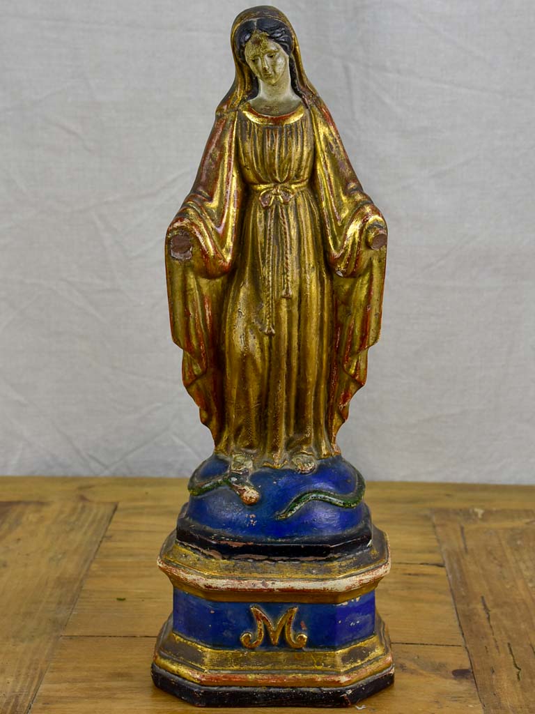 19th Century French statue of the Virgin Mary