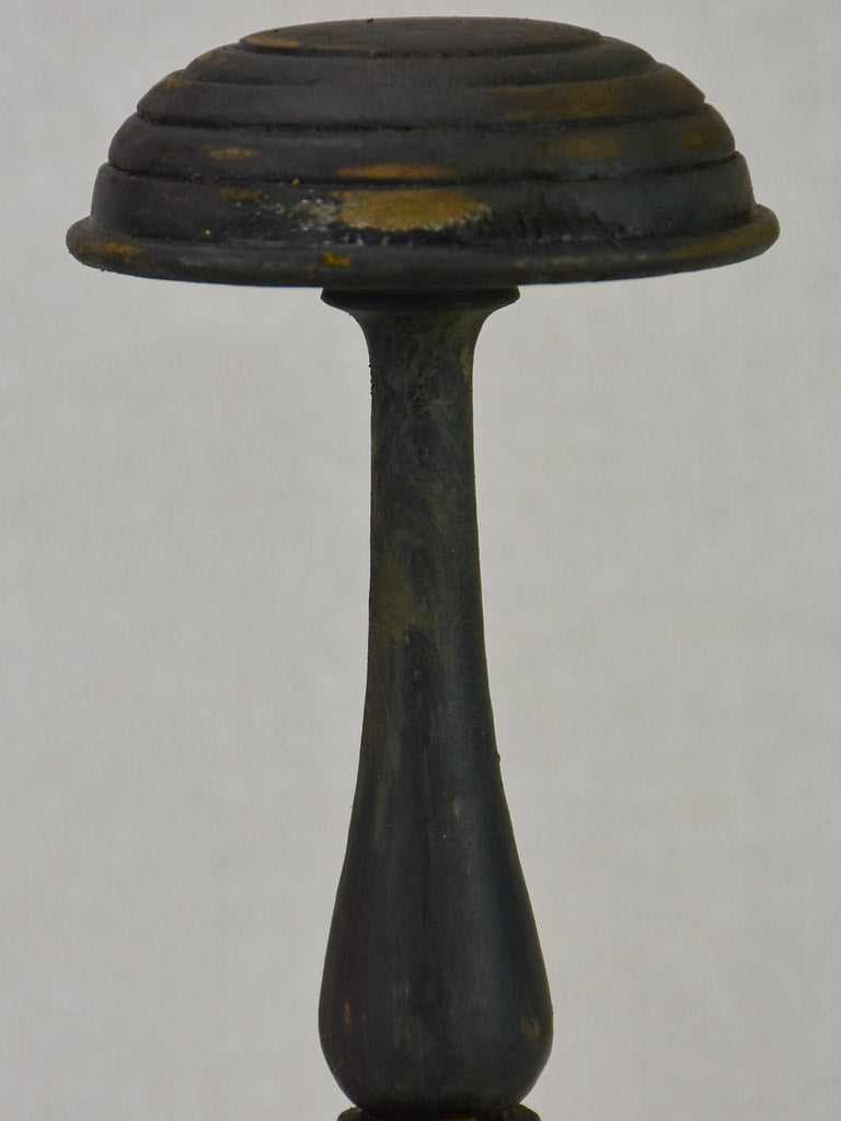 Small antique French hat stand 11"