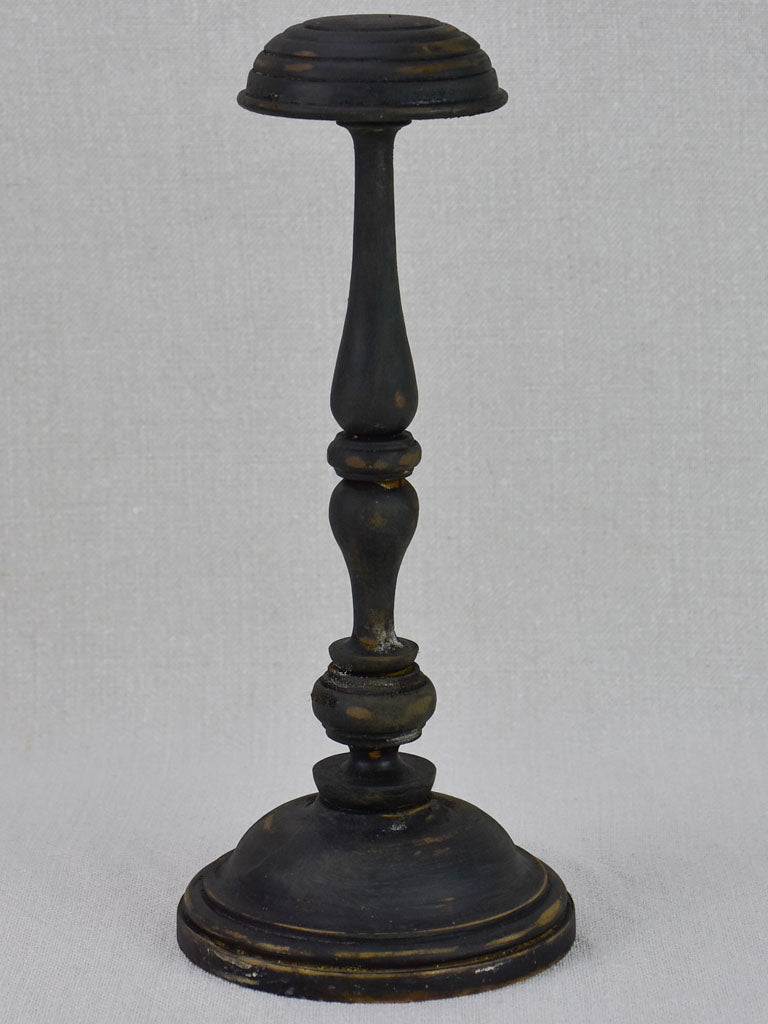 Small antique French hat stand 11"