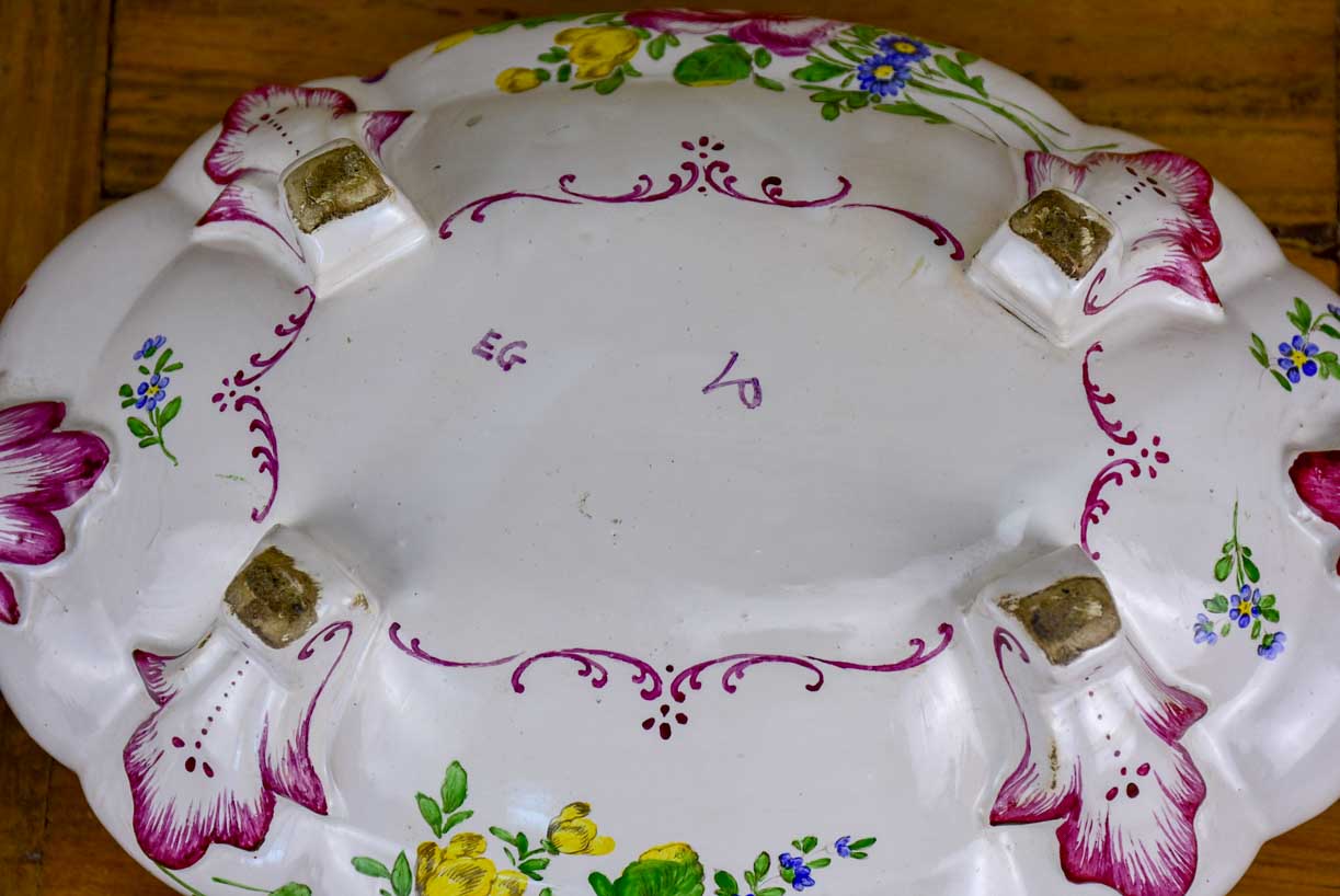 Antique French soup tureen attributed to Veuve Perrin, Marseille