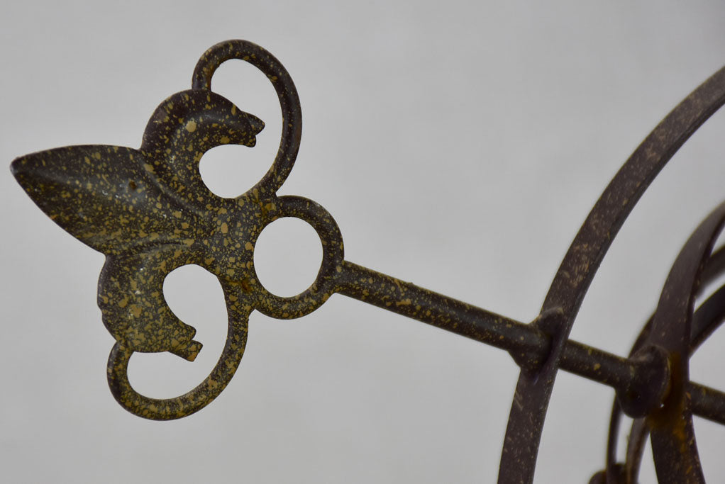 Rustic Armillary sphere mounted on a wooden block