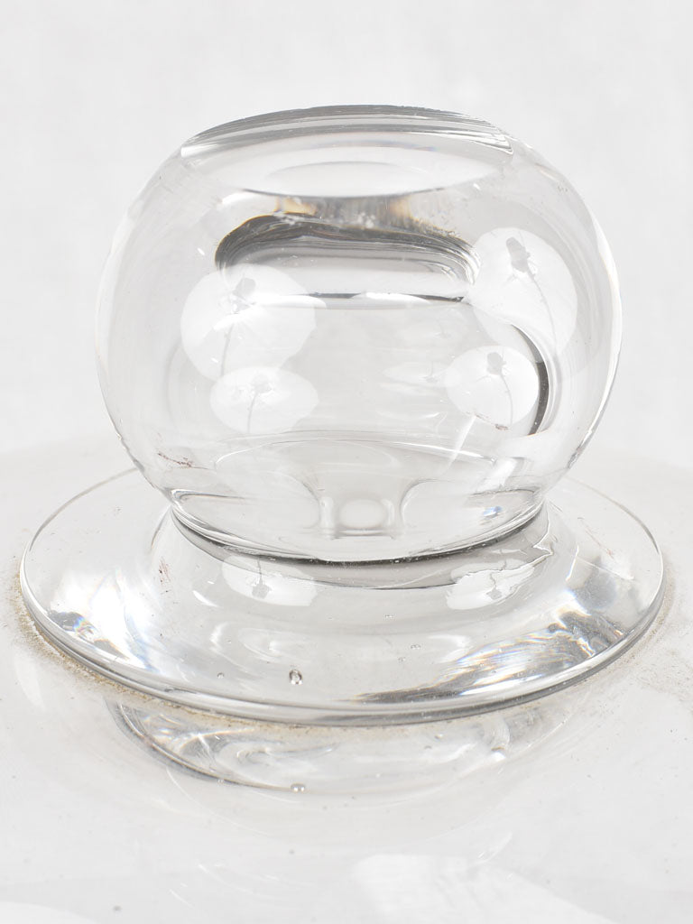 Large Vintage Glass Cake Dome