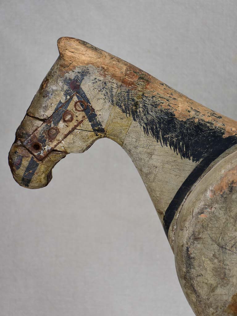 19th century French toy horse - pull toy