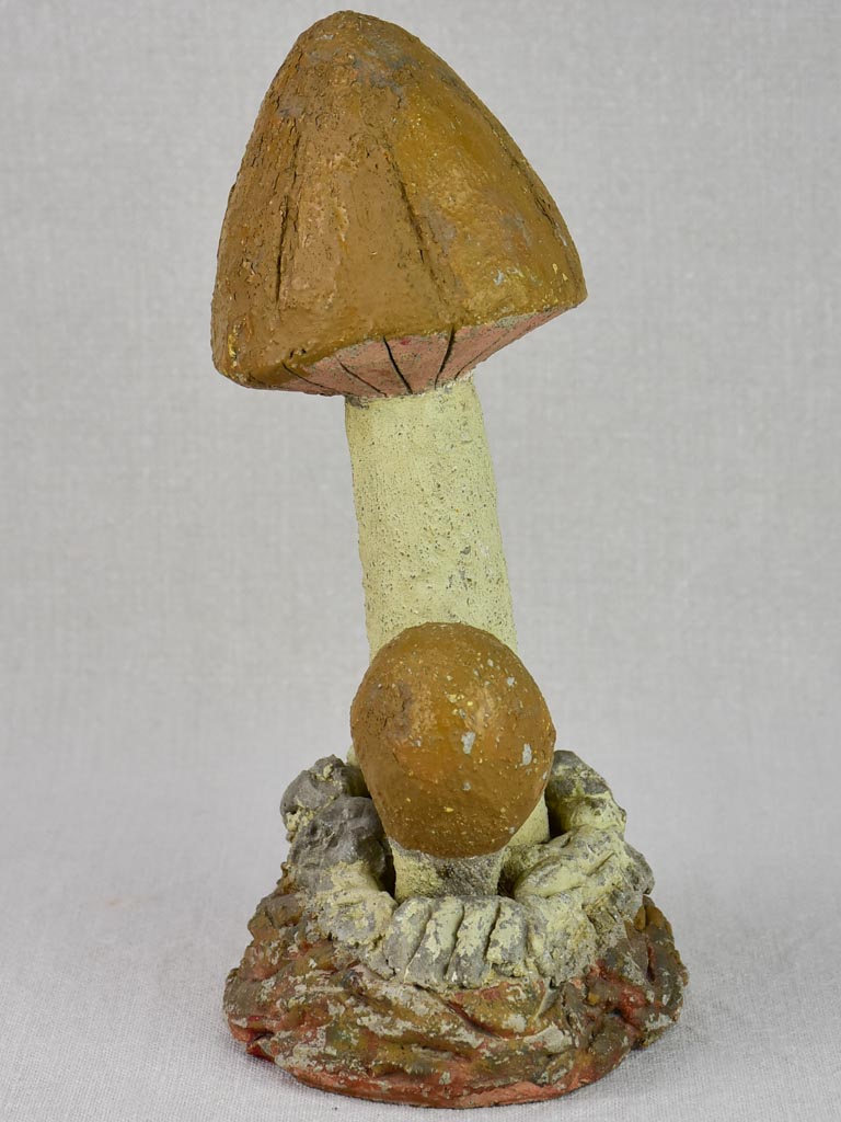 Vintage French sculpture of a mushroom 11½"