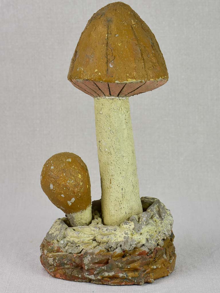 Vintage French sculpture of a mushroom 11½"