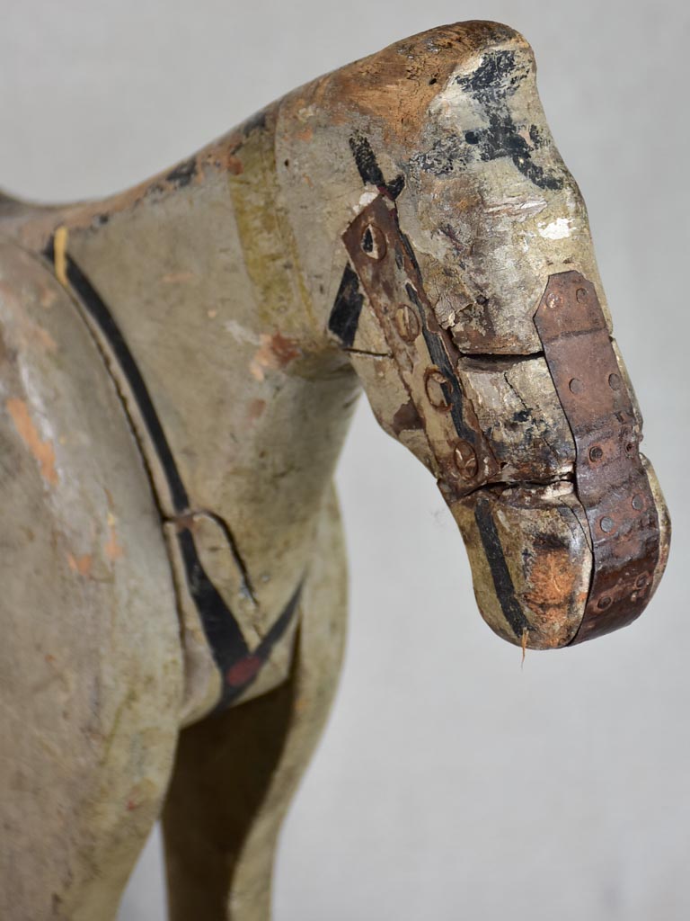 19th century French toy horse - pull toy