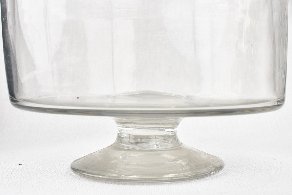 Glass bowl / jar with lid 8¾"