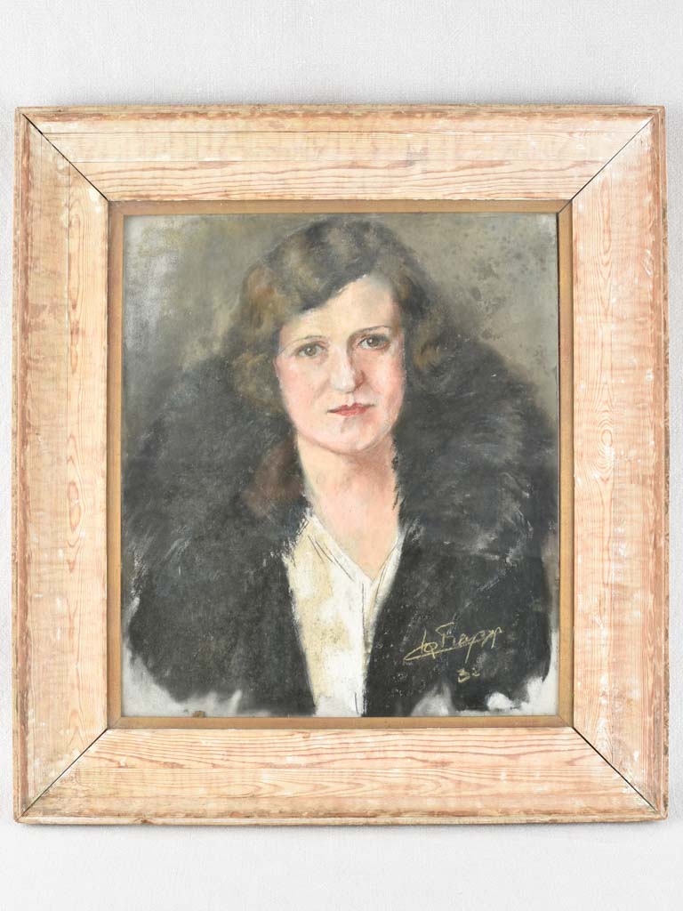 Portrait of a lady 1932, pastel 22½ x 24½""