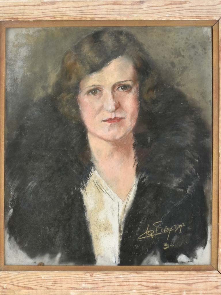 Portrait of a lady 1932, pastel 22½ x 24½""