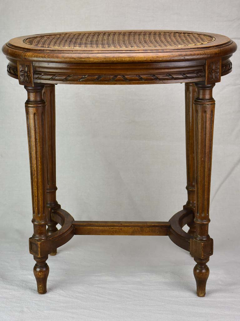 19th Century Louis XVI cane stool