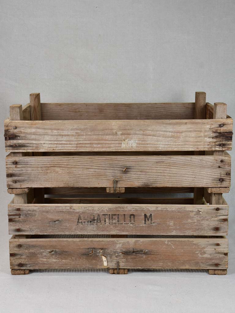 Two rustic antique French fruit drying cases