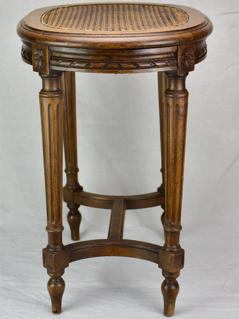 19th Century Louis XVI cane stool