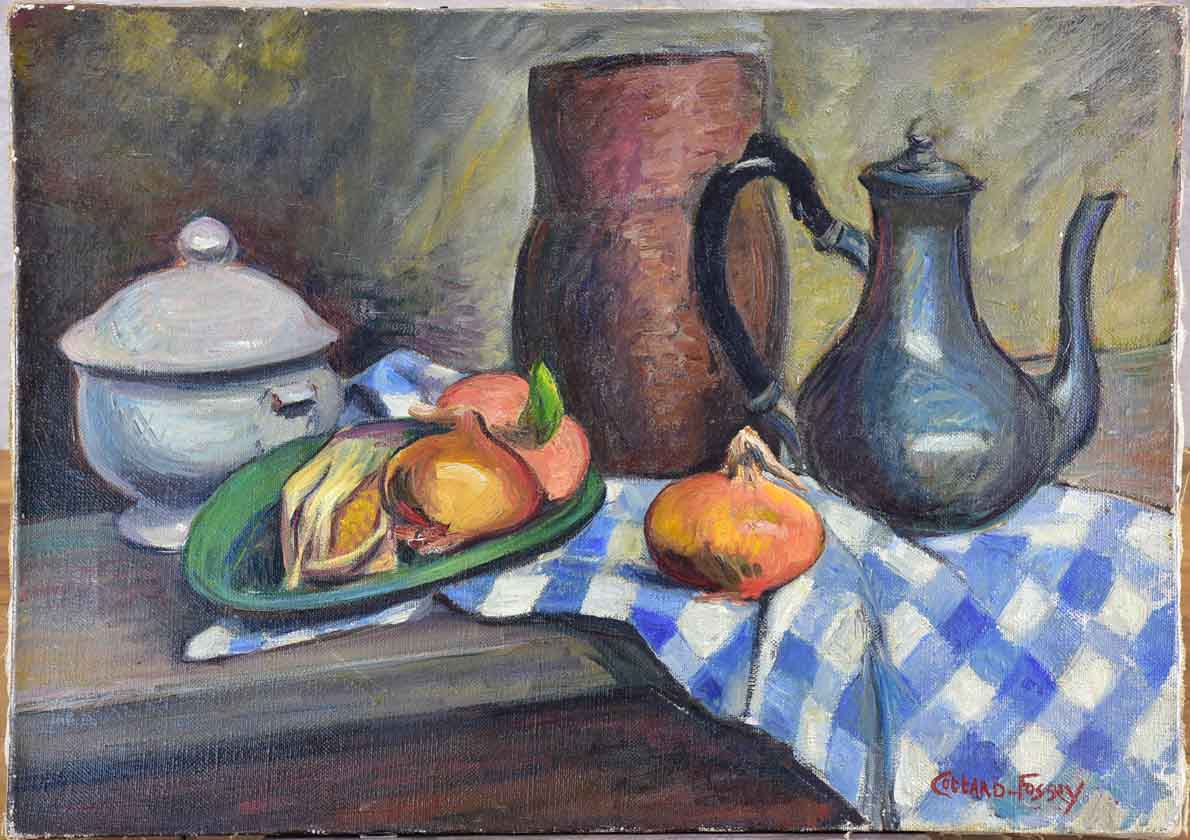 Cottard Fossey Still life painting 25 ½" x 18"