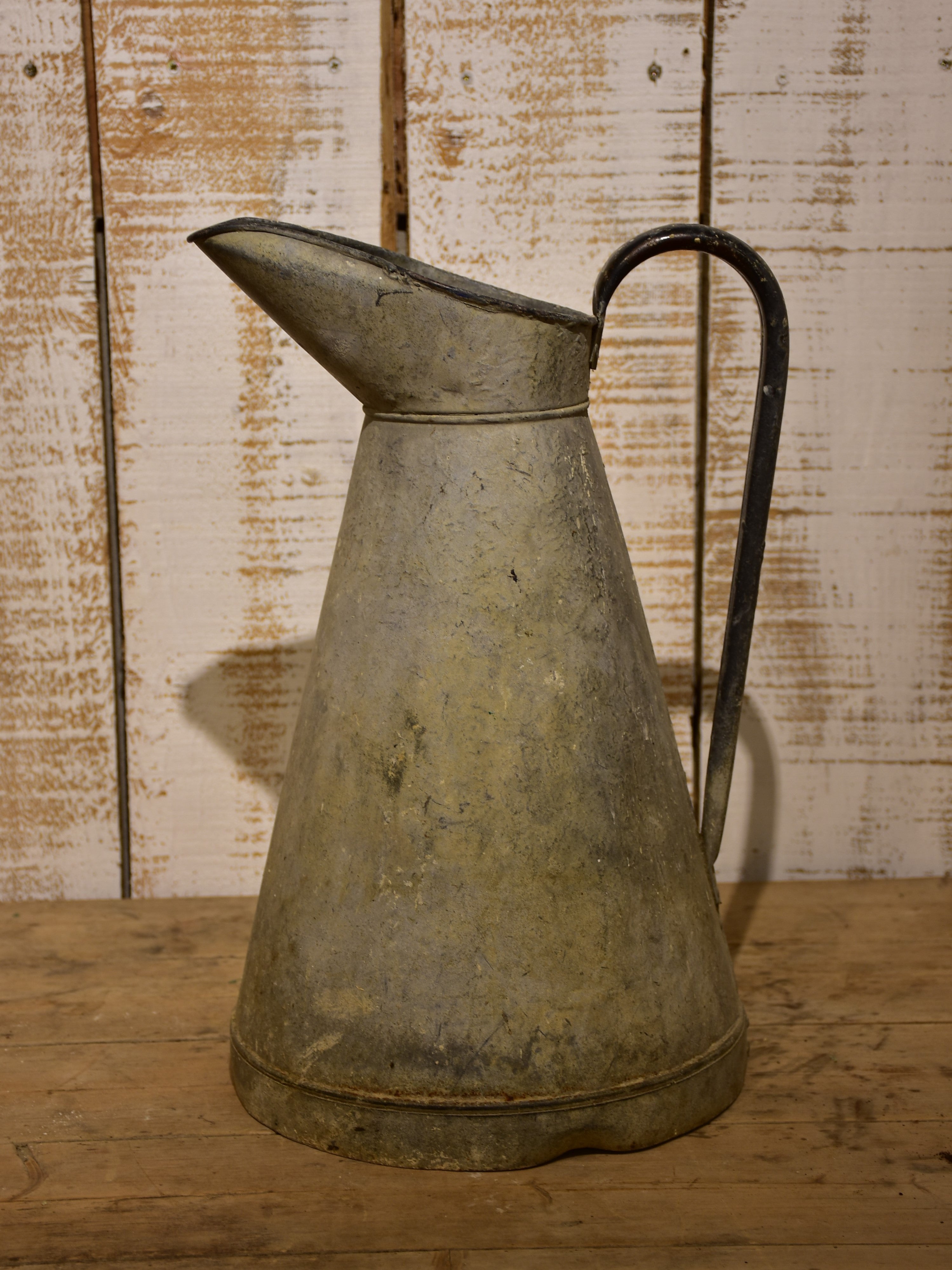 Large French zinc pitcher