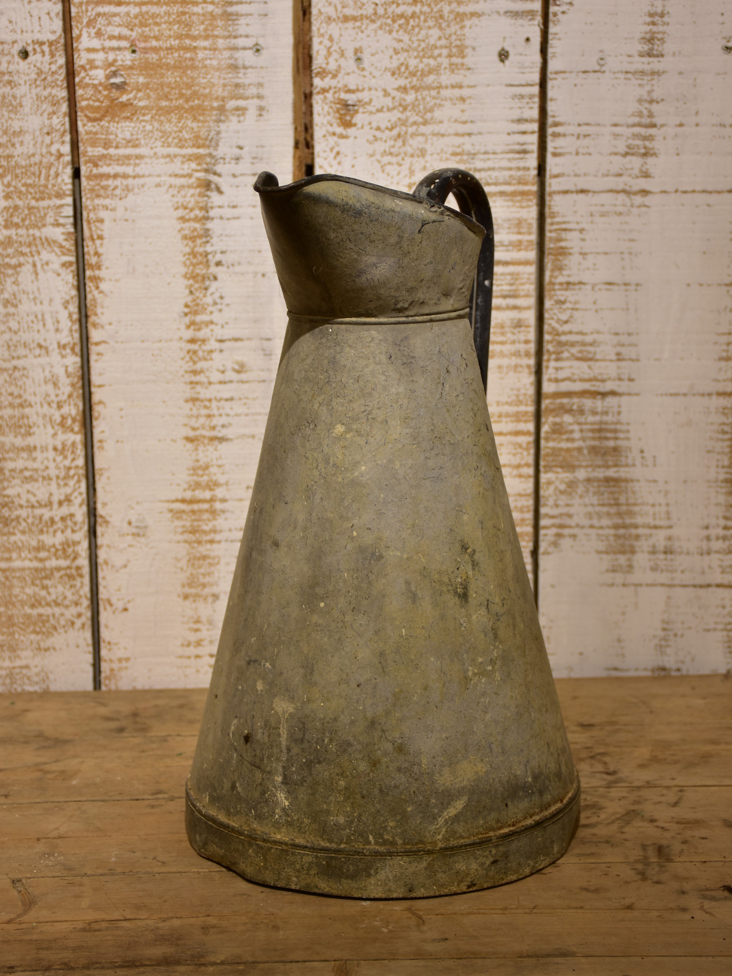 Large French zinc pitcher