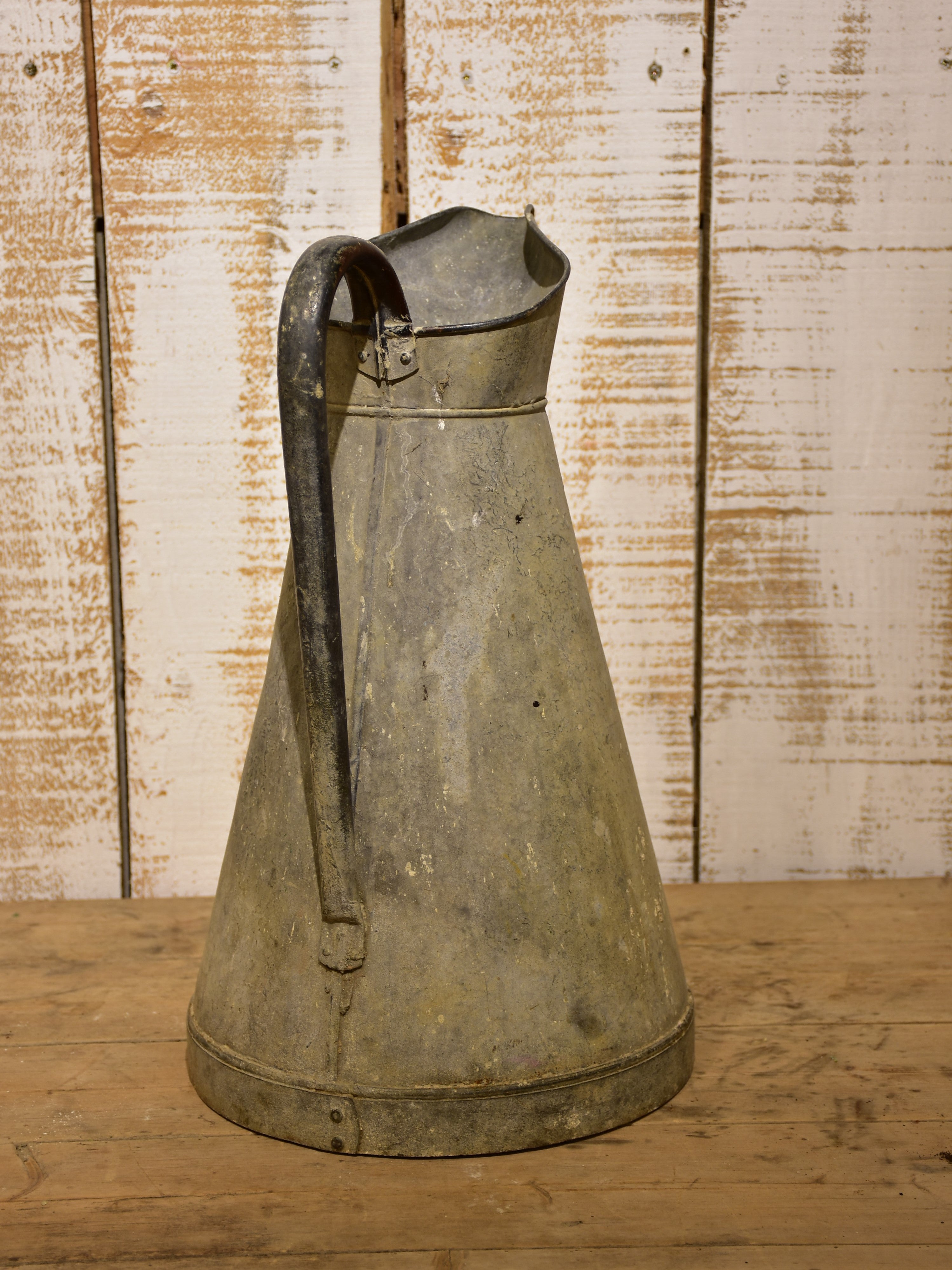 Large French zinc pitcher