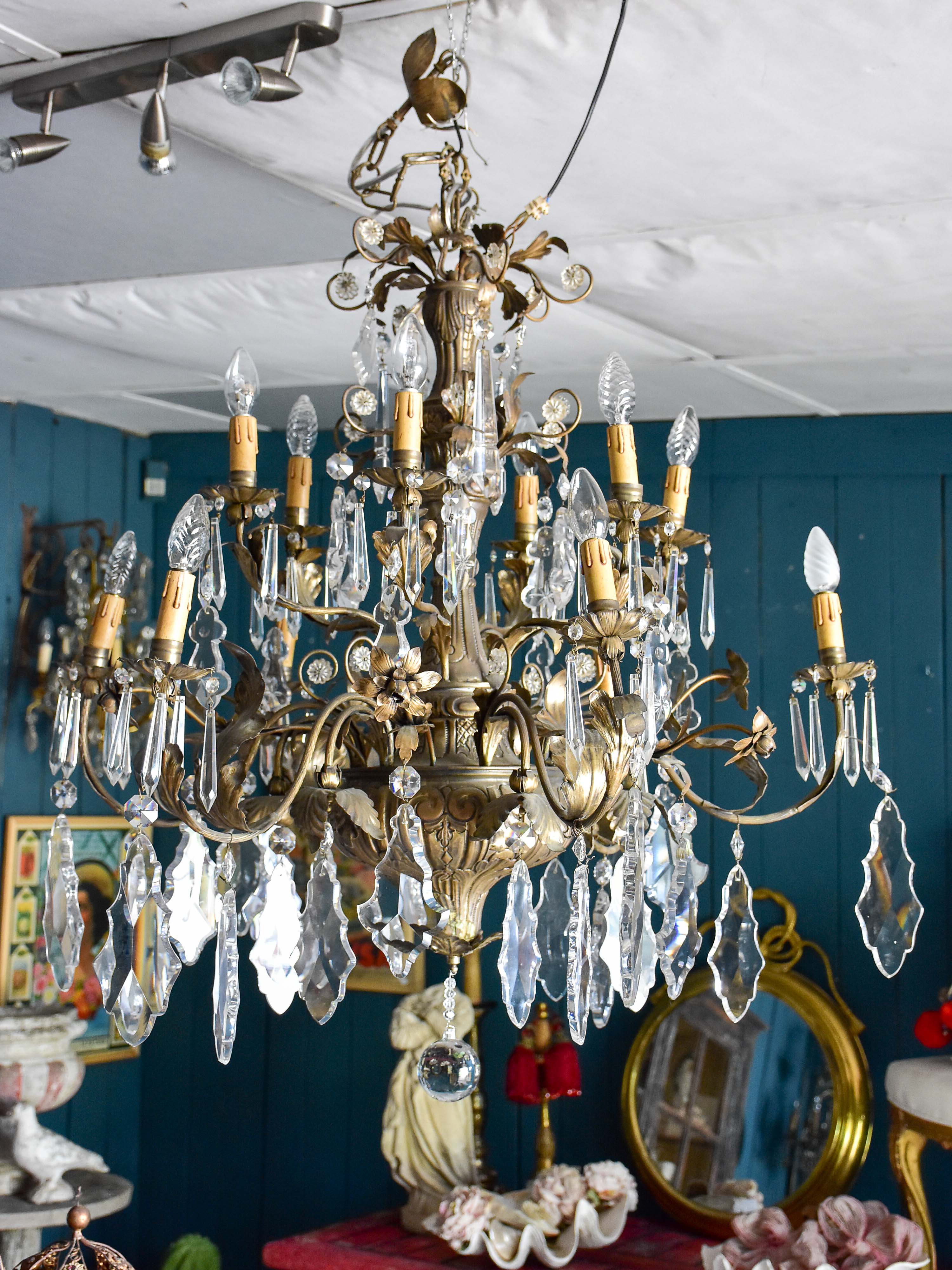 Unique Huge Crystal Italian Chandelier