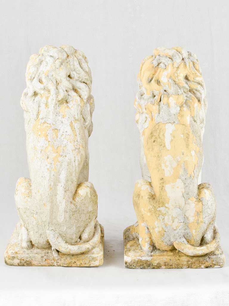 Pair of French garden Lions