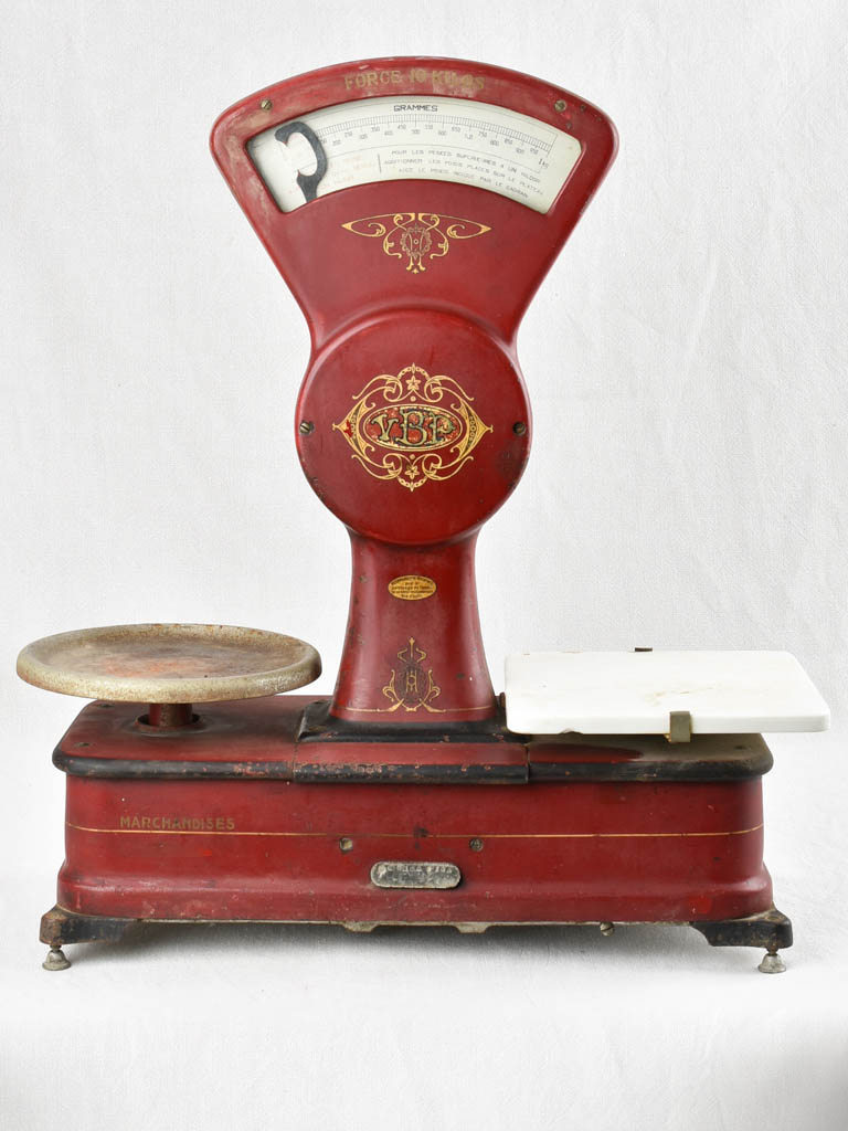 Antique Berkel weigh scales - red 10 kilogram